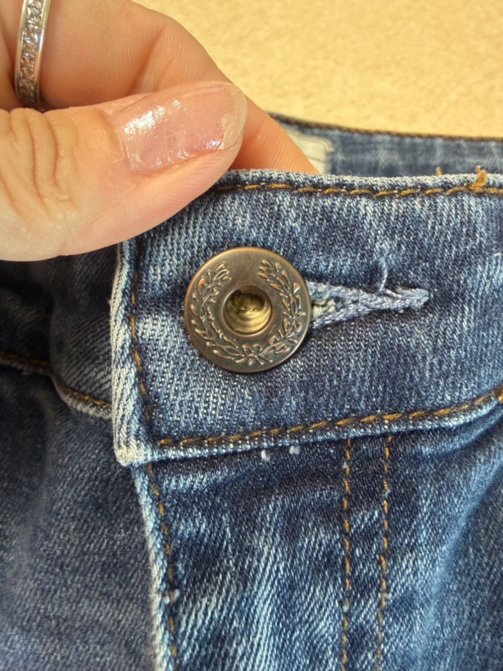 Free People Kentucky Blue Slit Skinny Jean - Picture 6 of 14